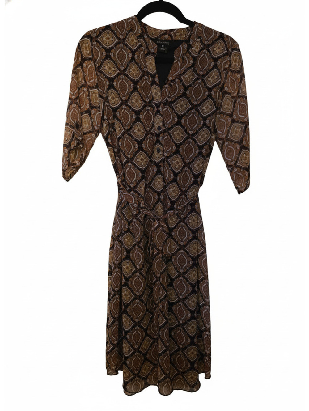 EUC Studio M Women's Patterned Midi Dress Size 10